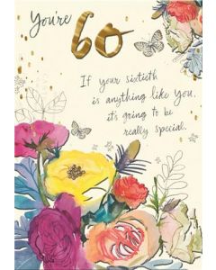 60TH BIRTHDAY 25536831 Willow Bouquet 075 EVERYDAY (Pack Size: 6)