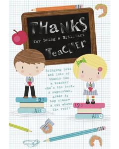 THANK YOU TEACHER050 25541978 Hallmark 050 EVERYDAY (Pack Size: 6)
