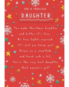 DAUGHTER OPEN 125 25544193 Poeticool 125 CHRISTMAS (Pack Size: 3)