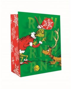 GIFTBAG LARGE GRINCH XMAS 21 25554573 The Grinch 053 CHRISTMAS (Pack Size: 6)