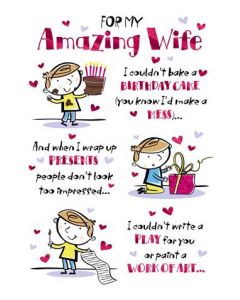 WIFE OPEN 075 25554881 Hallmark 075 EVERYDAY (Pack Size: 6)