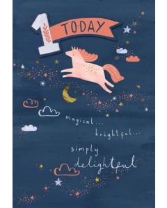 1ST BIRTHDAY 25555261 Wishing Line 050 EVERYDAY (Pack Size: 6)