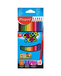 COLORPEPS COLOURED PENCILS PACK OF 12 (Pack Size: 1s)