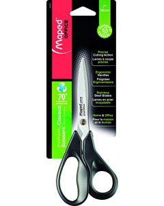 SCISSORS MAPED ADVANCED GREEN 18cm ASYMMETRICAL RECYCLED (Pack Size: 1s)
