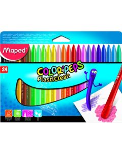 CRAYONS COLOR PEPS PLASTICLEAN PACK OF X 24 HANG PACK (Pack Size: 1s)