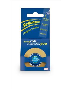 TAPE SELLOTAPE ORIGINAL GOLDEN 18MM X 25M CARDED (Pack Size: 8)
