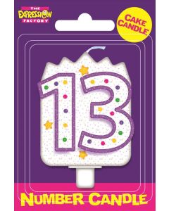 Milestone Age Candles Age 13 (Pack Size: 6)