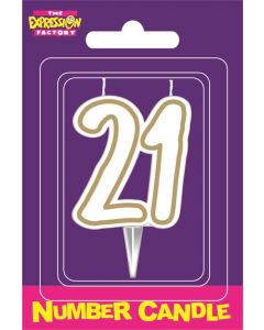 Milestone Age Candles Age 21 (Pack Size: 6)