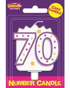 Milestone Age Candles Age 70 (Pack Size: 6)