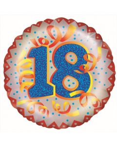 BALLOON HELIUM AGE 18 BIRTHDAY INC WEIGHT & RIBBON (Pack Size: 1)