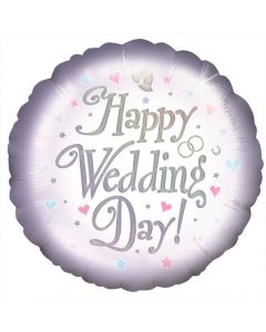 BALLOON HELIUM WEDDING DAY INC WEIGHT & RIBBON (Pack Size: 1)