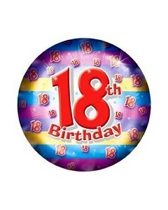 BALLOON HELIUM AGE 18 INC WEIGHT & RIBBON (Pack Size: 1)