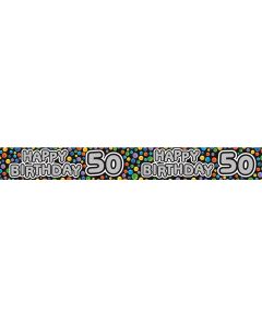 Holographic Banners AGE 50 MALE (Pack Size: 12)