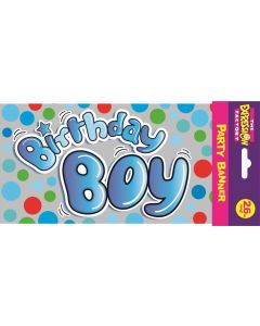 BANNER COMPACT BIRTHDAY BOY (Pack Size: 12)