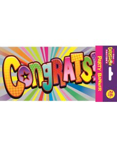 BANNER COMPACT CONGRATULATIONS UNISEX (Pack Size: 12)