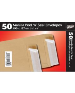 ENV 71/2x5MANILLA PEEL N SEAL (Pack Size: 50s)