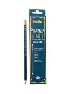 PENCIL OXFORD HB PENCILS 12 PACK BLISTER HELIX (Pack Size: 12)