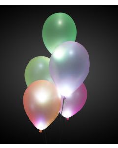 BALLOONS 5 x 10" Neon Balloons ITI (Pack Size: 6)