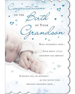 Birth Of Grandson Special Occasions With Love M2 9 x 6 A2003 (Pack Size: 6)