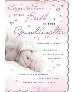 Birth Of Granddaug Special Occasions With Love M2 9 x 6 A200 (Pack Size: 6)