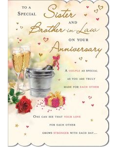 Anniv Sister & BIL Special Occasions With Love M2 9 x 6 A200 (Pack Size: 6)