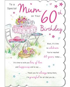 Age 60 Mum Ages With Love M2 9 x 6 A20078 WITH LOVE M2 EVERY (Pack Size: 6)