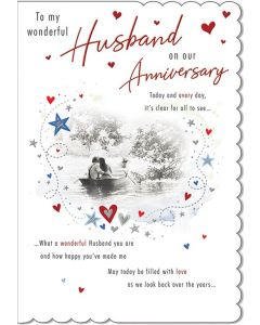 Anniv Husband Special Occasions With Love M2 9 x 6 A20193 WI (Pack Size: 6)