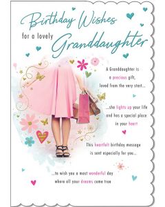 Granddaughter Relations With Love M2 9 x 6 A20211 WITH LOVE (Pack Size: 6)