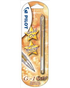 GELINK G1 ROLLERBALL GOLD FINE 0.7mm PILOT BLISTER (Pack Size: 12)