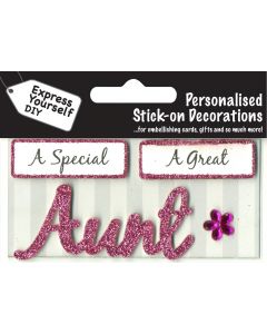 Aunt (Pink) Toppers (Caption Program)  EVERYDAY (Pack Size: 3)