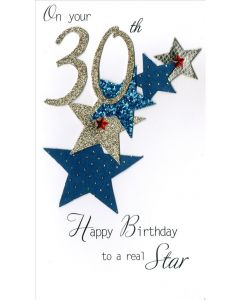 30th - 30 with Stars CHAMPAGNE QQ EVERYDAY (Pack Size: 3)