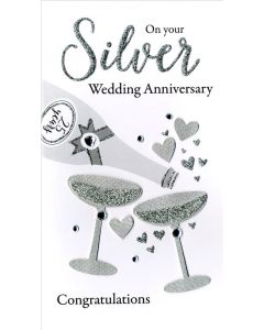 ANNIVERSARY SILVER  CHAMPAGNE QQ EVERYDAY (Pack Size: 3)