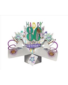 80th Birthday (Stars) Pop Ups RR EVERYDAY (Pack Size: 3)