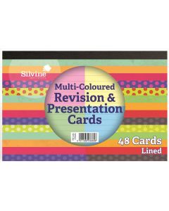 REVISION CARDS FEINT RULED 50's ASSORTED COLOURS 152x102mm (Pack Size: 20)