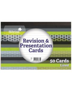 REVISION CARDS FEINT RULED 50's (Pack Size: 20)