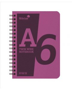 NOTEBOOK A6 TWIN WIRE PLASTIC (Pack Size: 10)