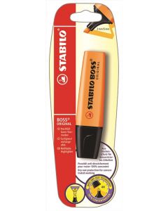 HIGHLIGHTER STABILO BOSS Original Orange, Hanging Card B-10141 (Pack Size: 10)