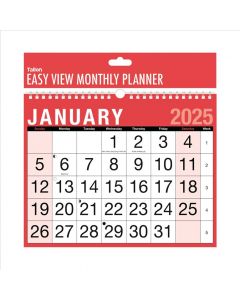 CALENDAR RED/BLACK BOLD FIGURE 3802 (Pack Size: 12)