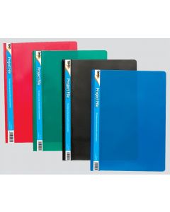 A4 Project File, 4 Assorted Colours (Pack Size: 25)