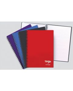 NOTEBOOK A5 Twinwire Notebook, 80 Lined Sheets  5 Ass Colours (Pack Size: 5)