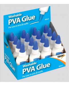 GLUE Mini PVA Glue (40ml) TIGER (Pack Size: 16)