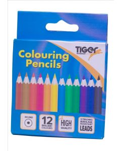 COLOURING PENCILS Half Size Colour Pencils 12 (Pack Size: 24)