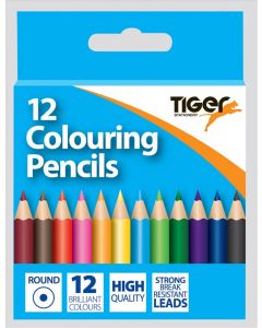 COLOURING PENCILS Half Size Colour Pencils 12 (Pack Size: 24)
