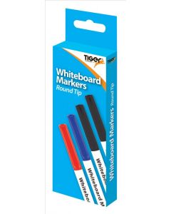 MARKERS WHITEBOARD SLIM 2 BLACK,1 BLUE,1 RED,BULLET TIP (Pack Size: 12)