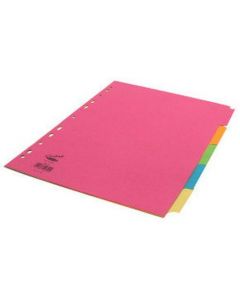 DIVIDER BRIGHT 5 PART A4 (Pack Size: 25s)