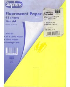 PAPER A4 FLUORESCENT (Pack Size: 10s)