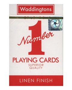 PLAYING CARDS WADDINGTON NO.1 LINEN FINISH RED & BLUE (Pack Size: 12)