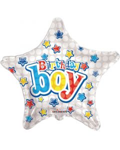 BALLOONS FOIL 18" Birthday - Happy Birthday Birthday Boy (Pack Size: 1)