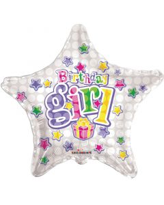 BALLOONS FOIL 18" Birthday - Happy Birthday Birthday Girl (Pack Size: 1)